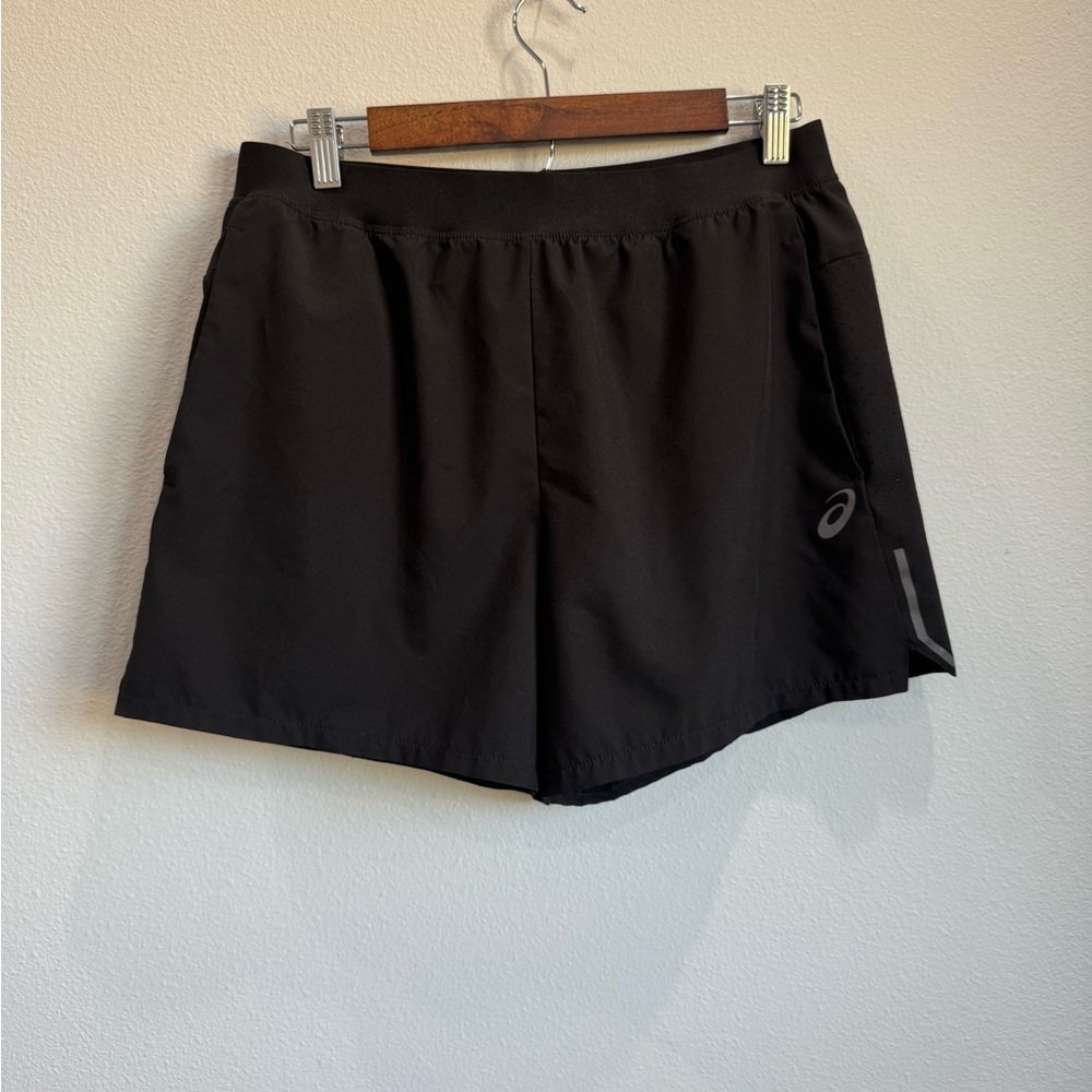 Asics Women's Black Athletic Athleisure Lightweight Running Shorts Size Medium